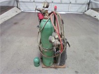 Oxy/Acetylene Tank, Cart, Hose & Torch