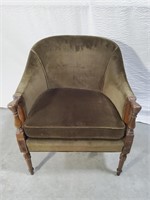 Vintage Velvet Armchair