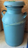 Blue Green Painted Milk Can Sw175. In Three Bay