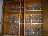 Misc. Glassware, Contents of Cabinet