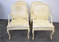 4 SERG ROCHE STYLE ARMCHAIRS - 39"H