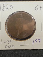 1820 (LARGE DATE) LARGE CENT