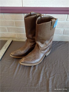 Vintage Double-H boots Mens leather boots Sz10
