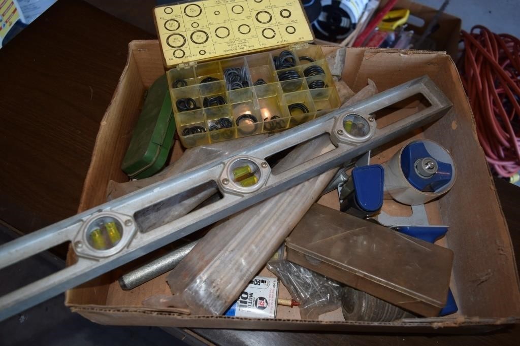 Misc. Tools, Welding Rods, O Rings, Level