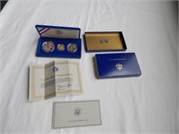 1986 U.S. Liberty Proof Coin Set 21K Gold, Silver