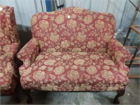 Love Seat with Floral Print