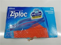 G) 54 Freezer Quart Ziploc Bags
