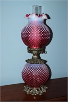Fenton cranberry hobnail opalescent Gone with the