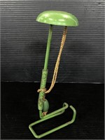 Vintage green metal hat stand