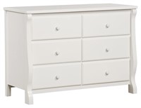 Delta Children Universal 6 Drawer Dresser, White