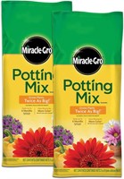 2 Pack 2 cu.ft. Miracle-Gro Potting Mix
