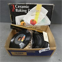 Assorted 45 Records - Baking Dishes