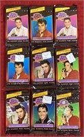 Nine unopened packs of Elvis trade cards