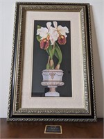Framed "Orchids In Silver" Décor Print