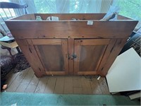 ANTIQUE DRY SINK ALL WOOD