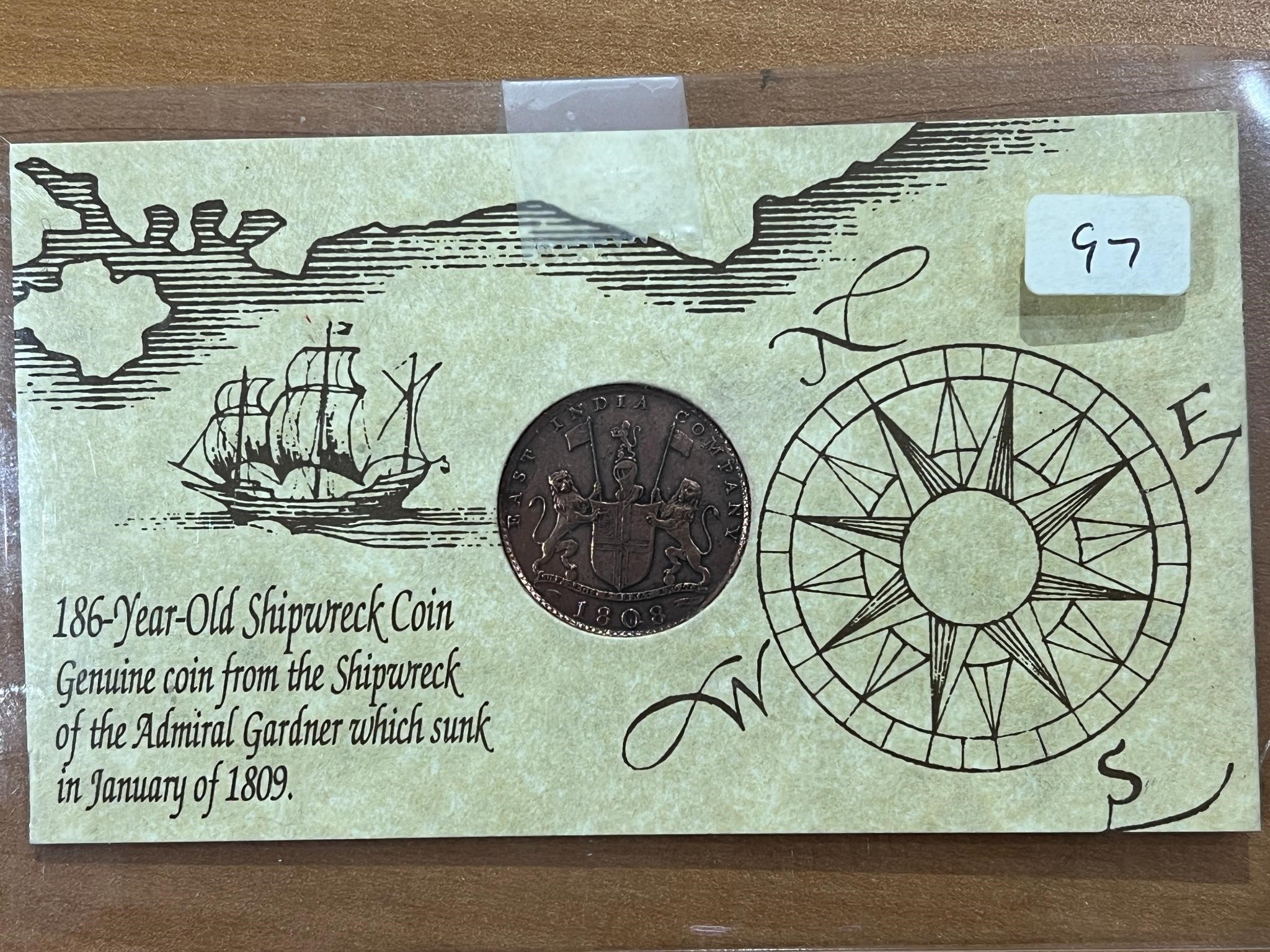 1808 British Shipwreck Coin -Excellent Cond