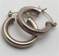 Silver Hoop Earrings