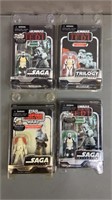 4pc NIP Star Wars Saga/Trilogy Action Figures