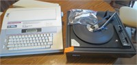 Record player & word processor