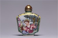 Falangcai European Figure Snuff Bottle