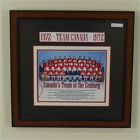 1972 TEAM CANADA FRAMED PHOTO