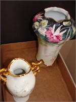 Painted Floral Vases