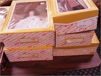 Five Effanbee dolls in original packaging
