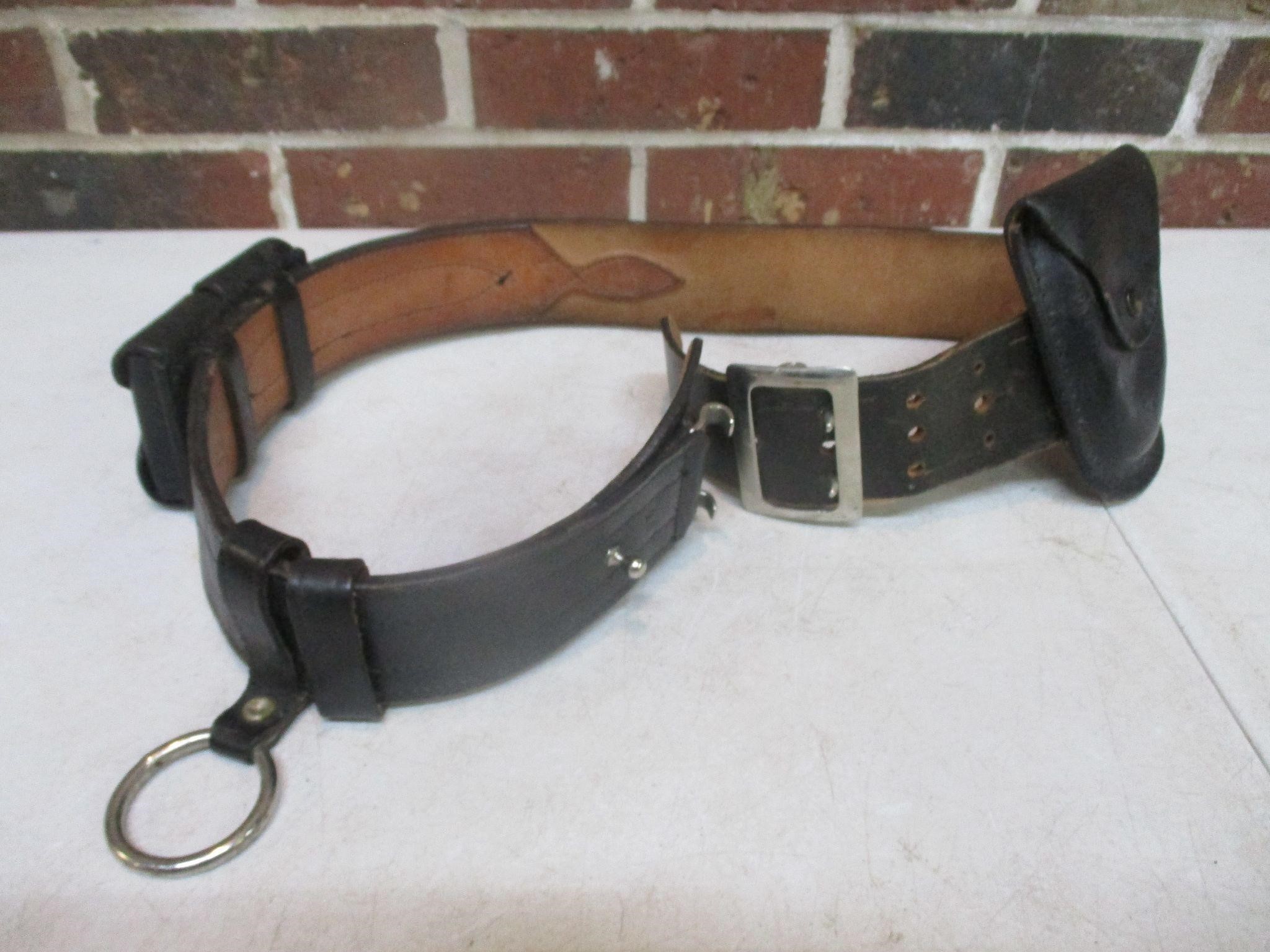 Leather Officer Belt