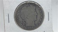 1908D Barber Half Dollar