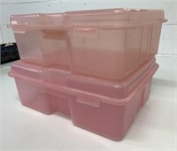 2 Rubbermaid Bins 17" x 14" x 6"