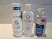 LOT:  FACE WASH, FACE LOTION, CONDITIONER