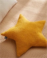 *NEW* Star Shaped Fleece Pillow, Brown