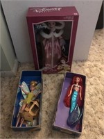 Disney Dolls - Belle, Ariel, Tinker Bell