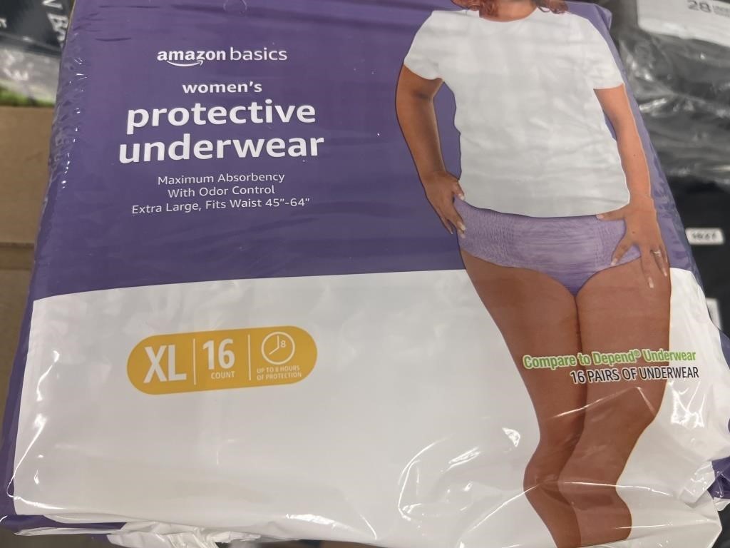 Lot of (3) Packs of Women’s Protective Underwear