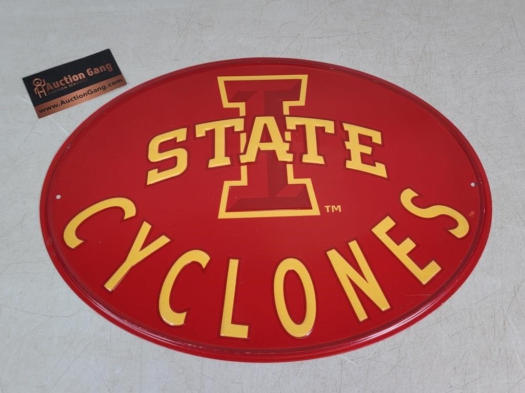 Iowa State Cyclones Sign 16" × 12"