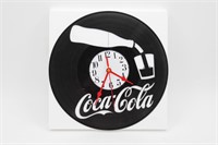 Retro Coca Cola Vinyl Record Wall Clock