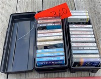 AUDIO MUSIC TAPES w/CASE