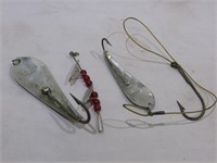 Vintage spoon lures by Reflecto and Metalure,