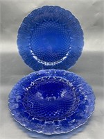 (2) Vintage Royal Saphire by Avon Dinner Plates