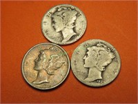 1924-29-45s Better Mercury Dimes