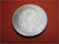 1 oz Indian Chief - Bison Silver Round