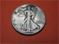 1936 VF Grade Walking Liberty Half Dollar