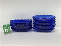 Blue Cobalt Relish Trays