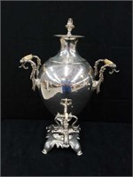 Antique  silver plated coffee urn