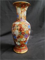 Hand painted Asian porcelain vase