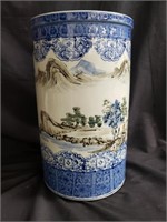 Hand-painted Chinese porcelain umbrella