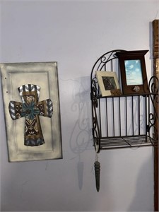 wire shelf, cross wall hanging