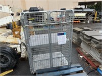 Steel Mesh Sided Mobile Security Storage Trolley