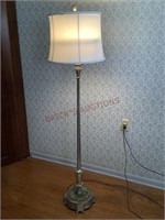 Metal and Marble Floor Lamp