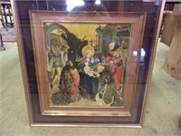 Framed Exceptional Reproduction of "Adoration of